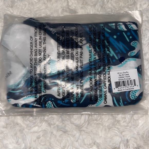 Vera Bradley Zip ID Case Shore Enough - Picture 5 of 5